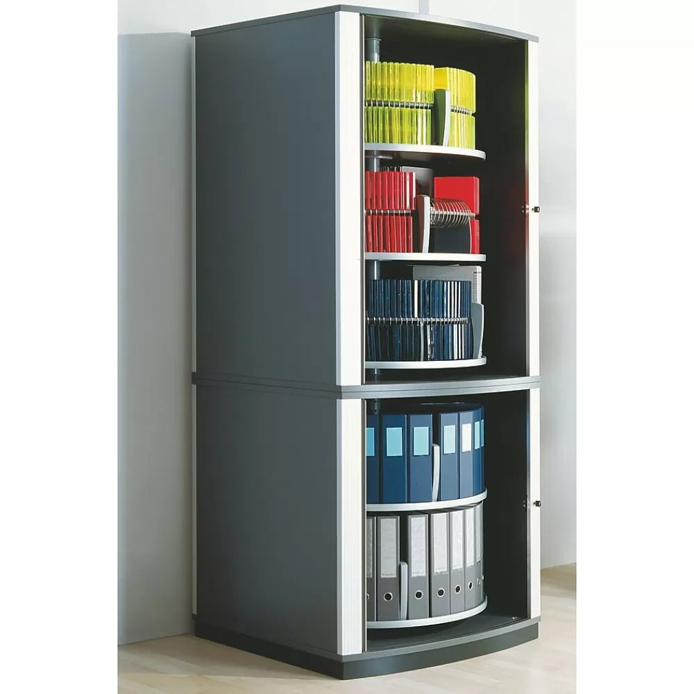 Moll ® 85" Five Tier Lockfile Carousel Cabinet, Graphite Sale