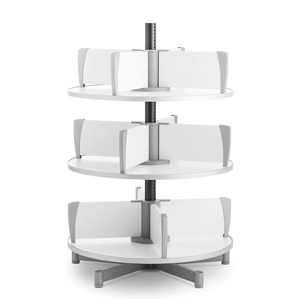 Moll ® Deluxe Binder & File Carousel Shelving, Three Tier (CL3-80) Best Sale