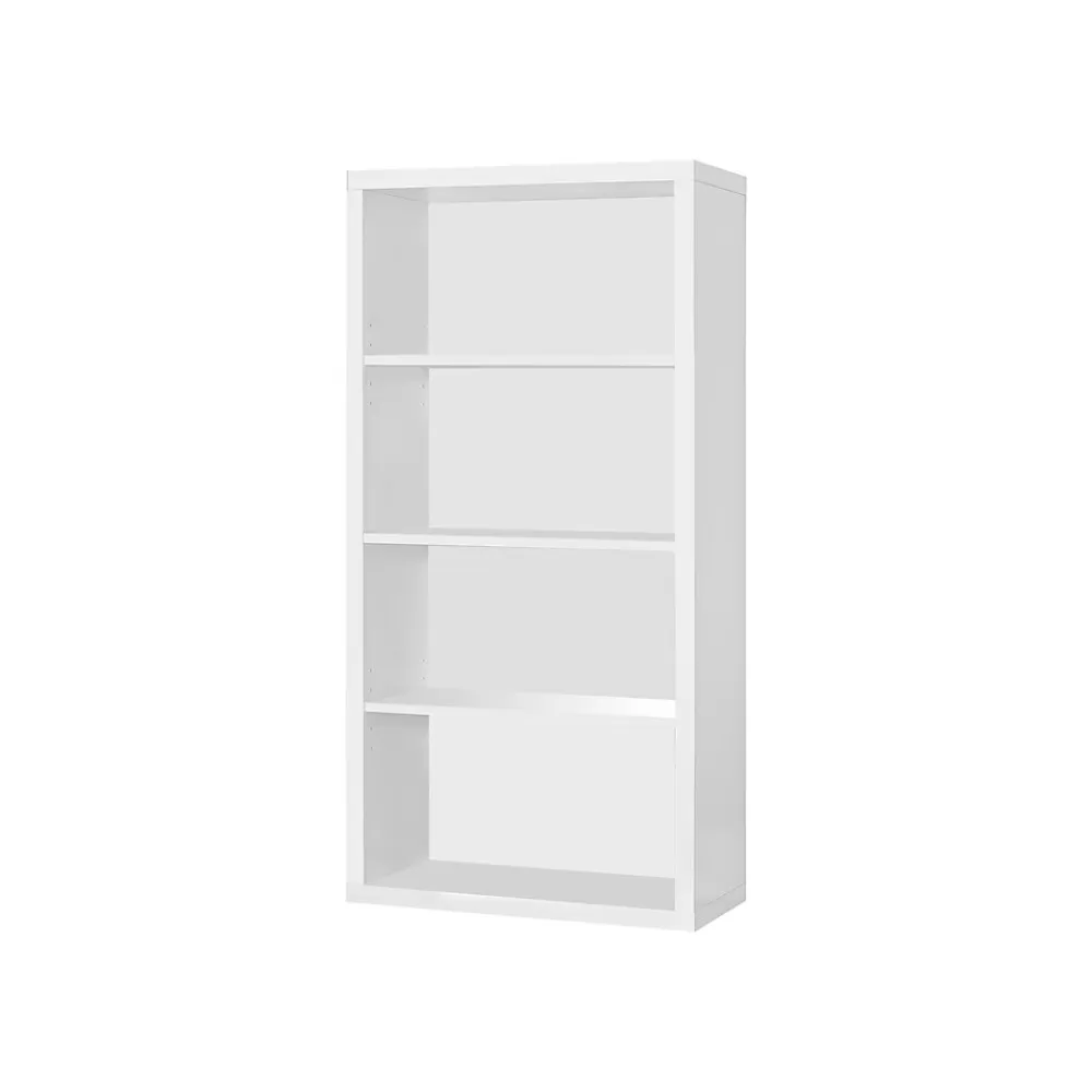 Monarch Specialties Inc. I 7059 48" Bookcase/Adjustable Shelves, White Clearance