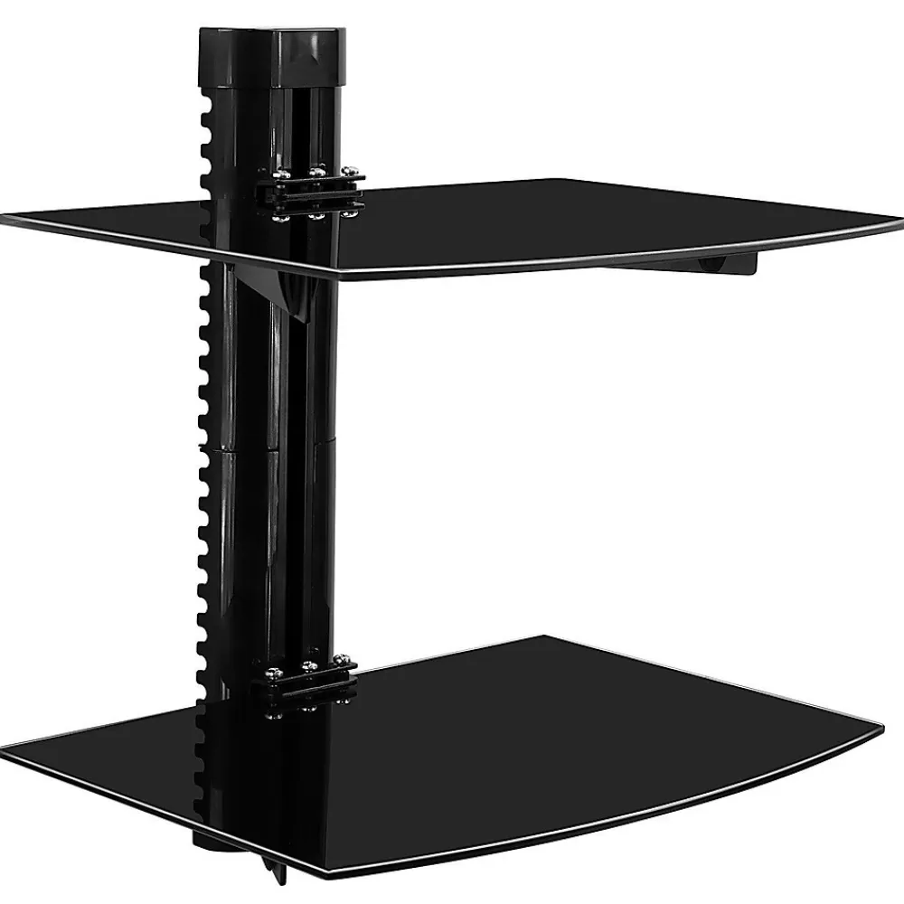 Mount-It! Floating Wall Mounted Shelf Bracket Stand, Black (MI-892) Sale