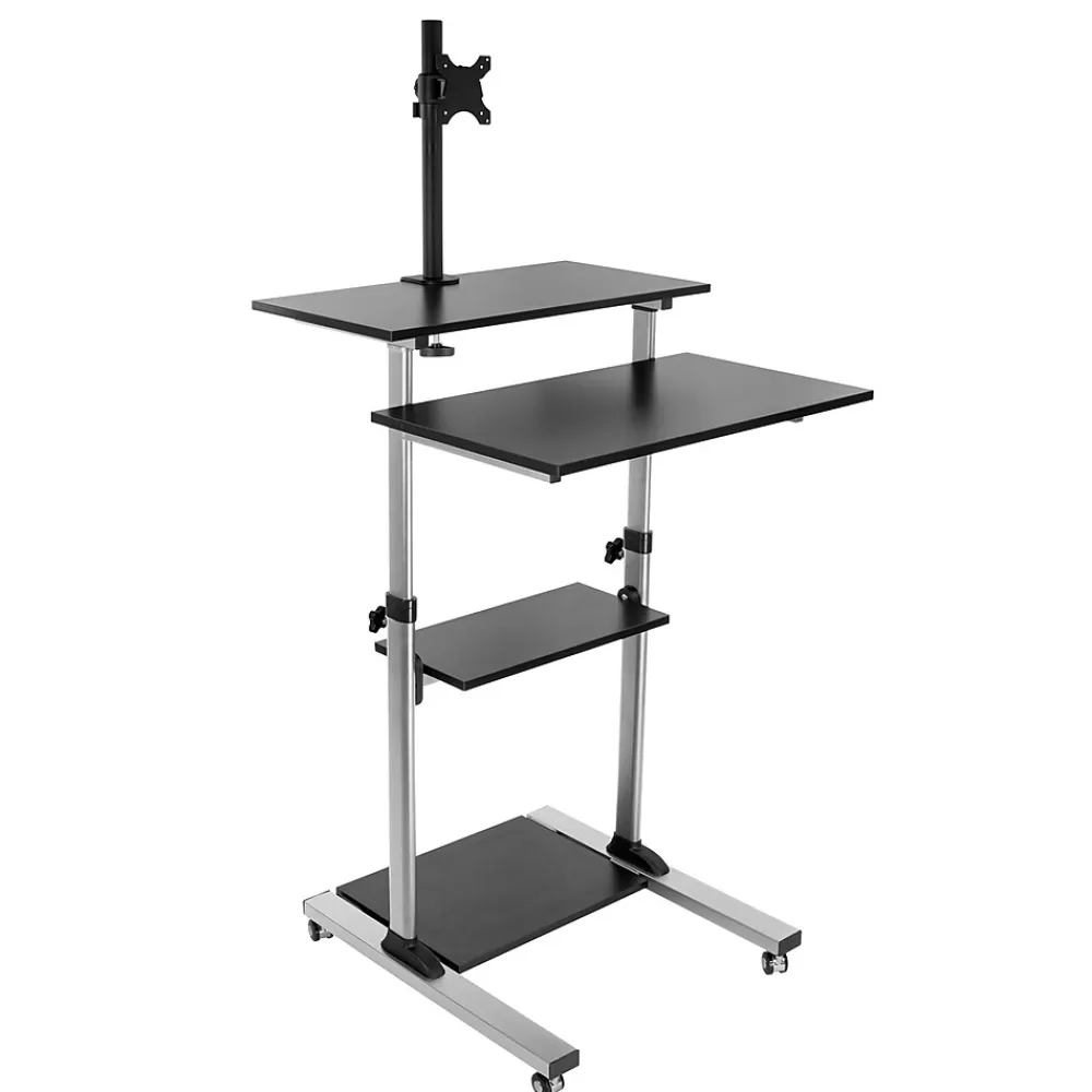 Mount-It! 28"W Adjustable Steel Standing Desk, Black (MI-7942BLK) Sale