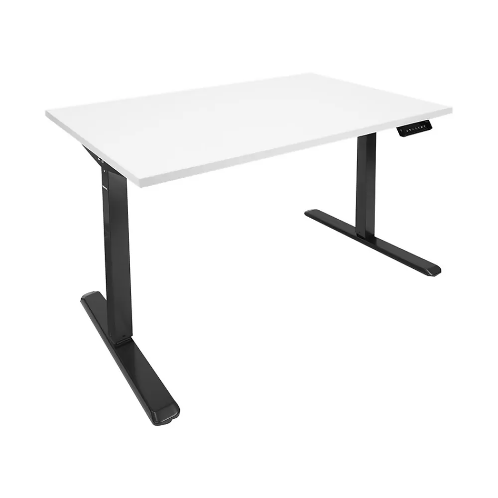 Mount-It! 48"W Electric Adjustable Standing Desk, (MI-18063) White/Black Store