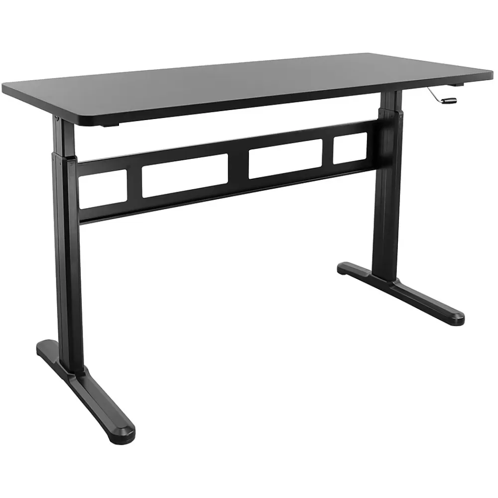 Mount-It! 55"W Manual Adjustable Standing Desk, Black (MI-7981) Cheap