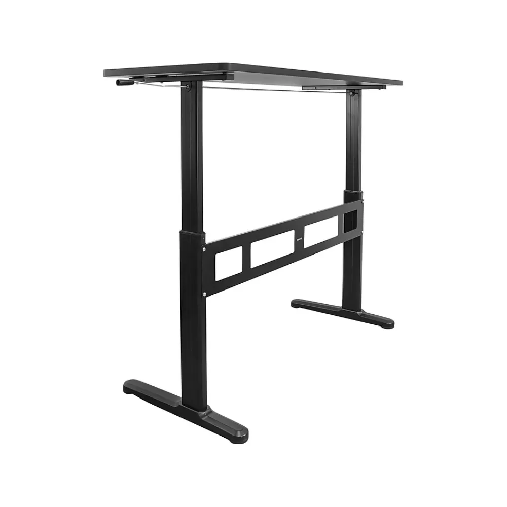 Mount-It! 55"W Manual Adjustable Standing Desk, Black (MI-7981) Cheap