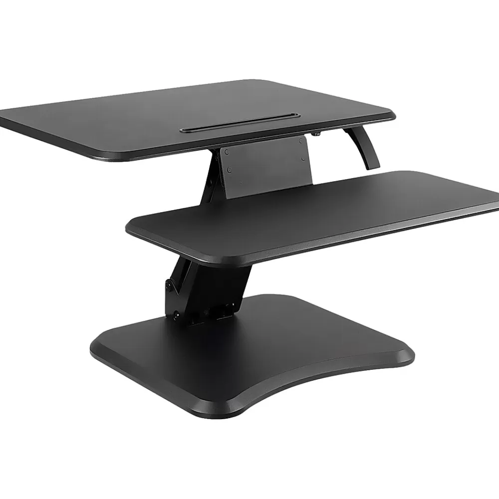 Mount-It! 25"W Manual Adjustable Standing Desk Converter, Black (MI-7957) Store