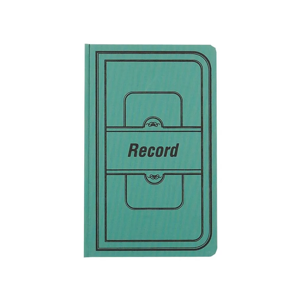 National Brand Canvas Tuff Series Record Book, 7.63" x 12.13", Green, 150 Sheets/Book (A66300R) Hot