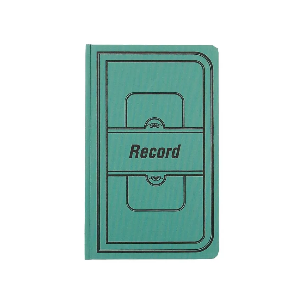 National Brand Canvas Tuff Series Record Book, 7.63" x 12.13", Green, 75 Sheets/Book (A66150R) Cheap