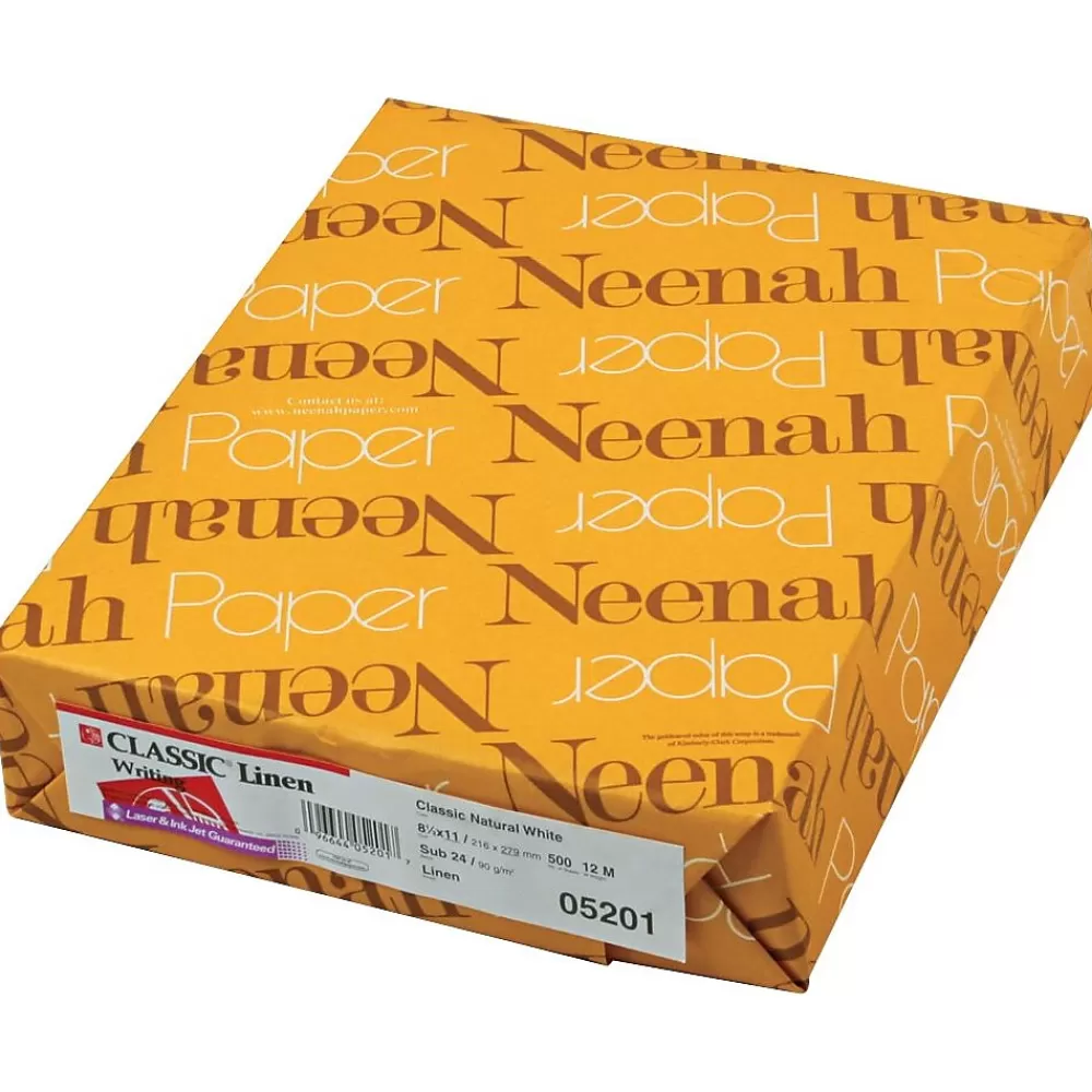 Neenah Paper Neenah Classic® Linen Premium Writing Paper, Classic Natural White (NEE05201) Sale