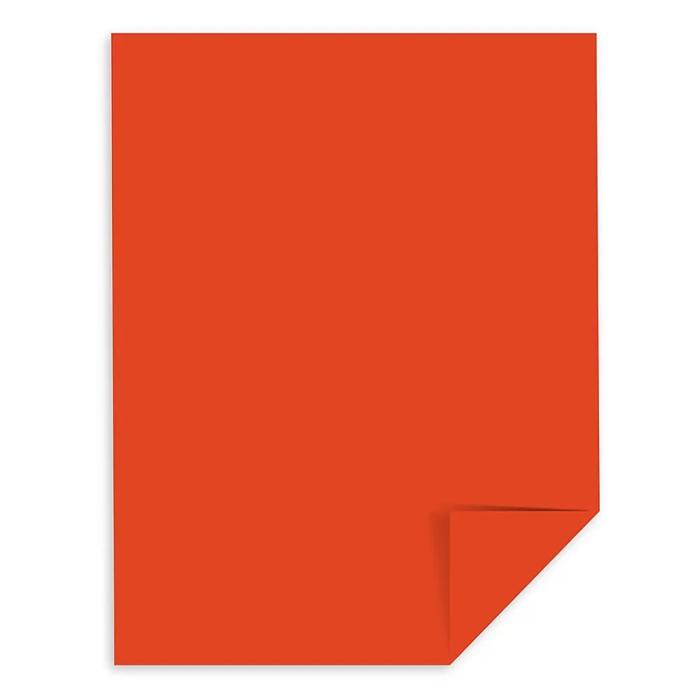 Neenah Paper Astrobrights 65 lb. Cover Paper, 11" x 17", Orbit Orange, 1000 Sheets/Carton (22762) Hot