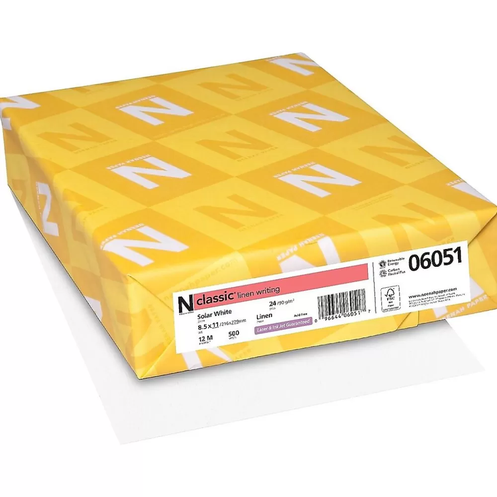 Neenah Paper CLASSIC 8.5"W x 11"L Writing Paper, 24 lbs., 97 Brightness, 500/Ream (06051) Online