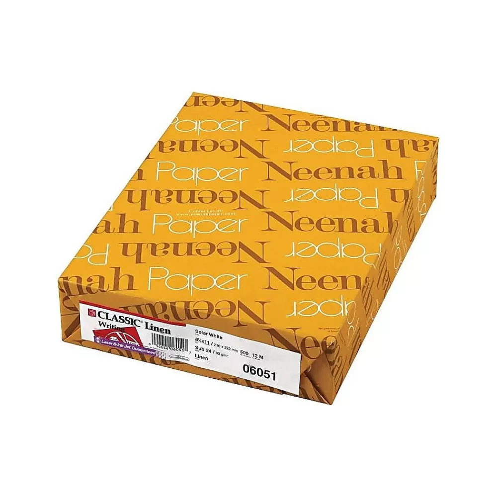 Neenah Paper Classic 8.5"W x 11"L Writing Papers, 24 lbs., 97 Brightness, 500/Ream (06051) New