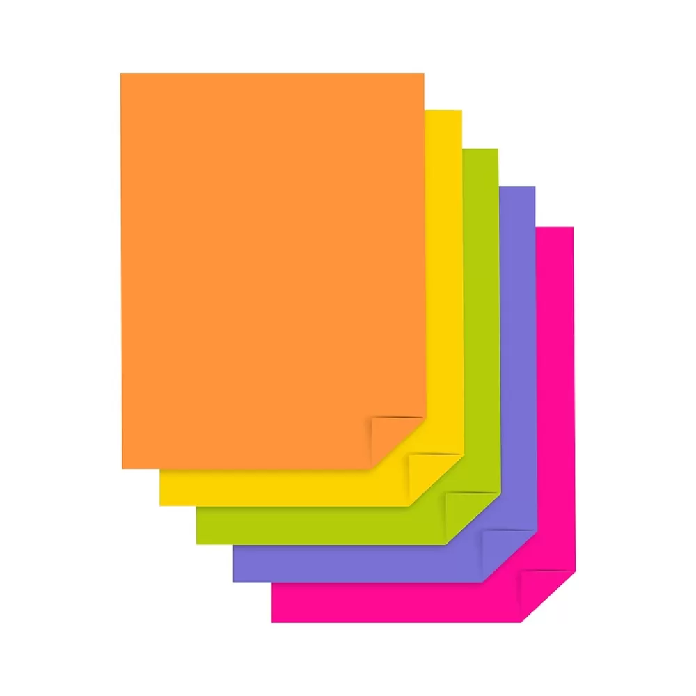 Neenah Paper Creative Collection 65 lb. Cardstock Paper, 8.5" x 11", Assorted Colors, 50 Sheets/Pack (91507) Discount