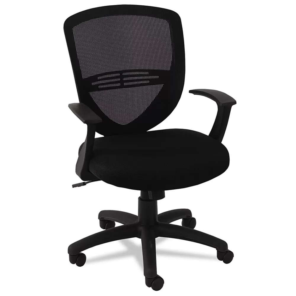 OIF Office Settings VS Series Swivel/Tilt Mesh Task Chair, Black New