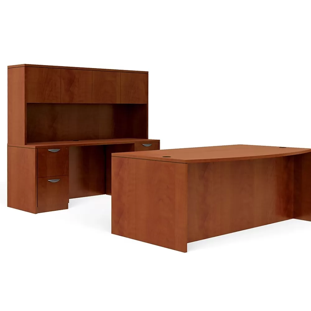 Global Offices to Go Superior Lam Bundle 9, American Dark Cherry Lam, 71"W x 113"L x 65.5"H/29.5"H Hot