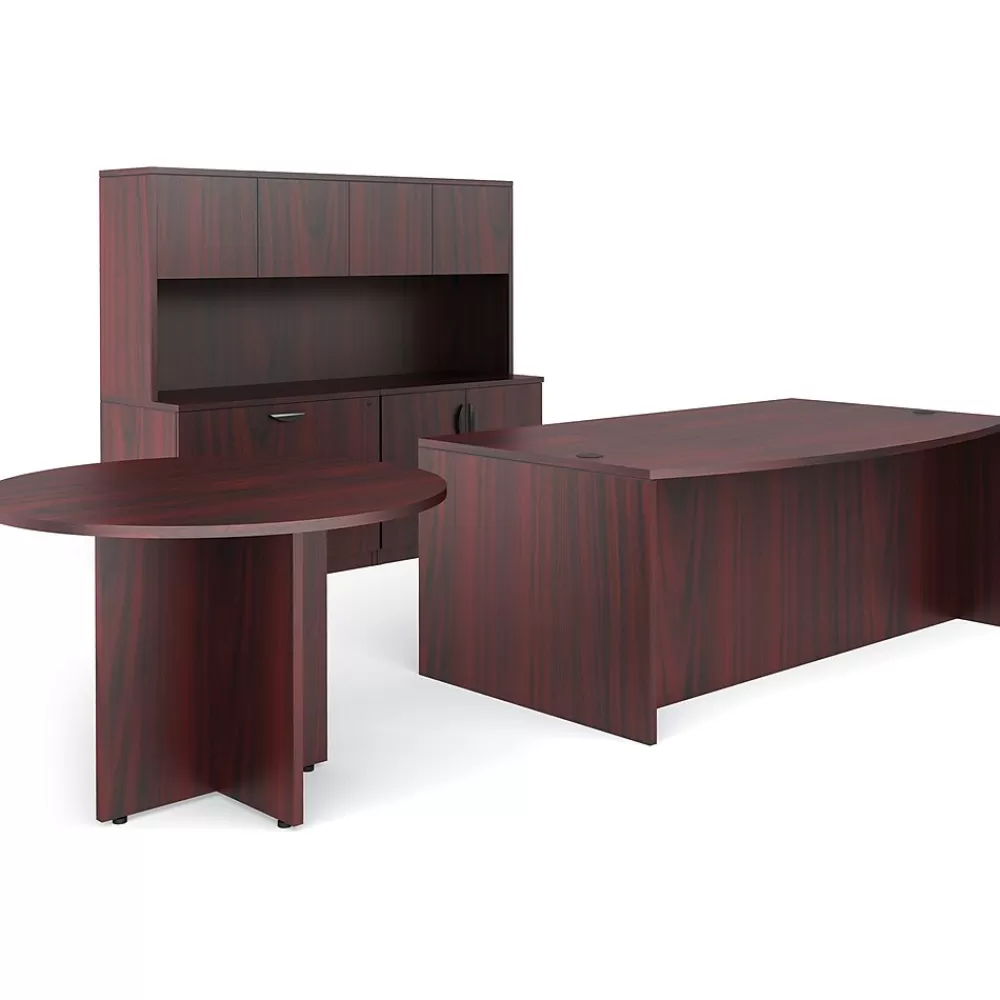 Global Offices to Go Superior Lam Bundle 8, American Mhgny Lam, 71" W x 143"L x 29.5"H/71"H, 42"L/W Best Sale