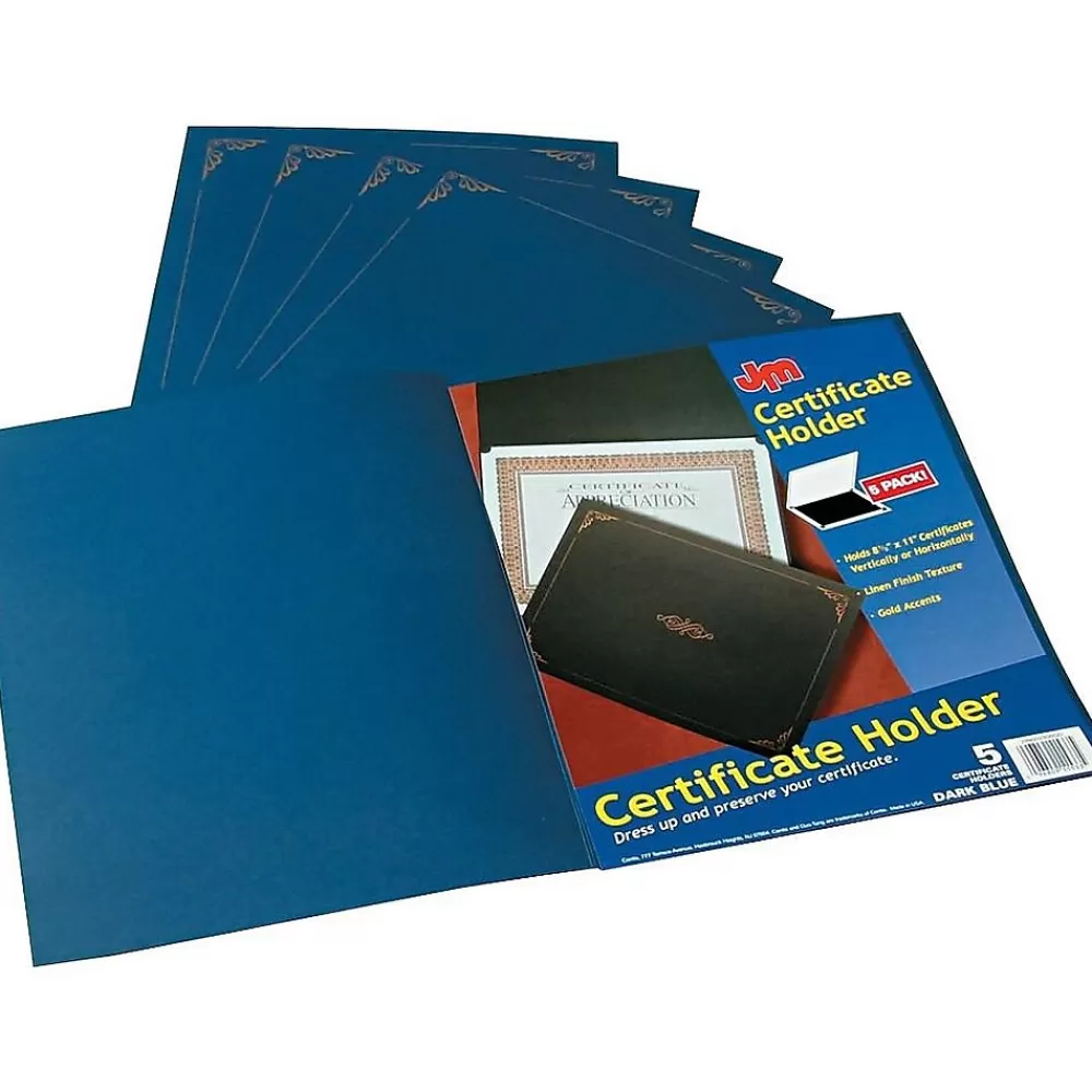 Oxford Certificate Holders, 11.25" x 8.75", Dark Blue, 5/Pack (29900235BGD) Hot