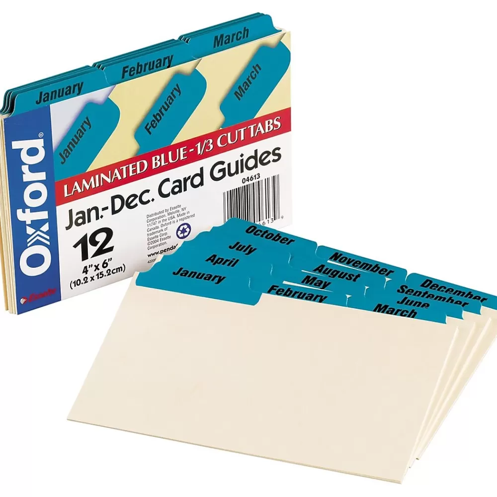 Oxford Index Card Files, 4" x 6", Multicolor (04613) Fashion