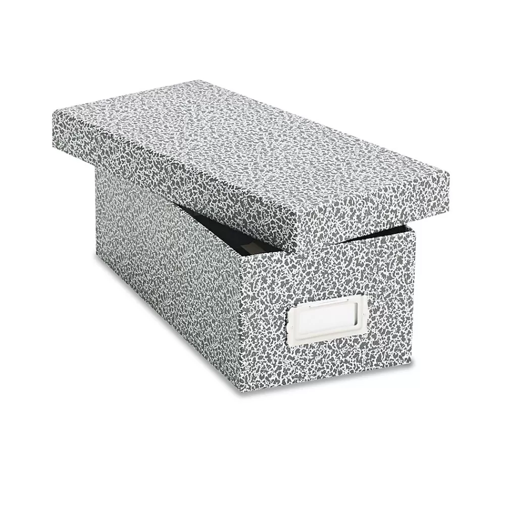 Oxford Reinforced Board Card File with Lift-Off Cover, 3" x 5", 1200-Capacity, Black, 4 1/4"H x 12"W x 5 5/8"D (40588) Online