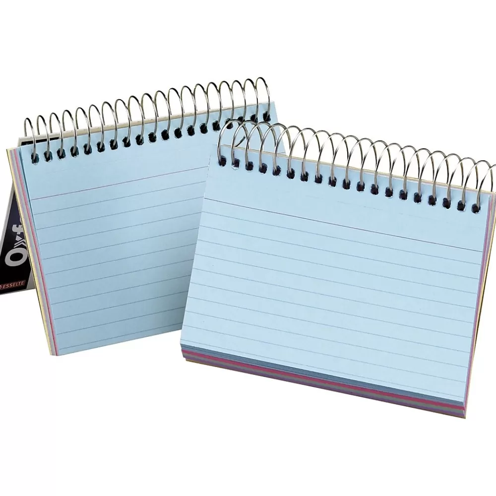 Oxford Spiral 4" x 6" Index Cards, Ruled, Assorted Colors (50/Pack) Sale