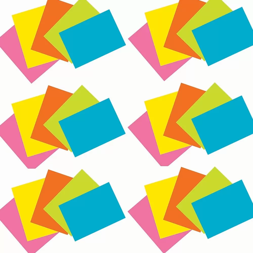 Pacon ® 4" x 6" Index Cards, Blank, Bright Assorted Colors, 100/Pack, 6 Packs/Bundle (PAC1721-6) Shop