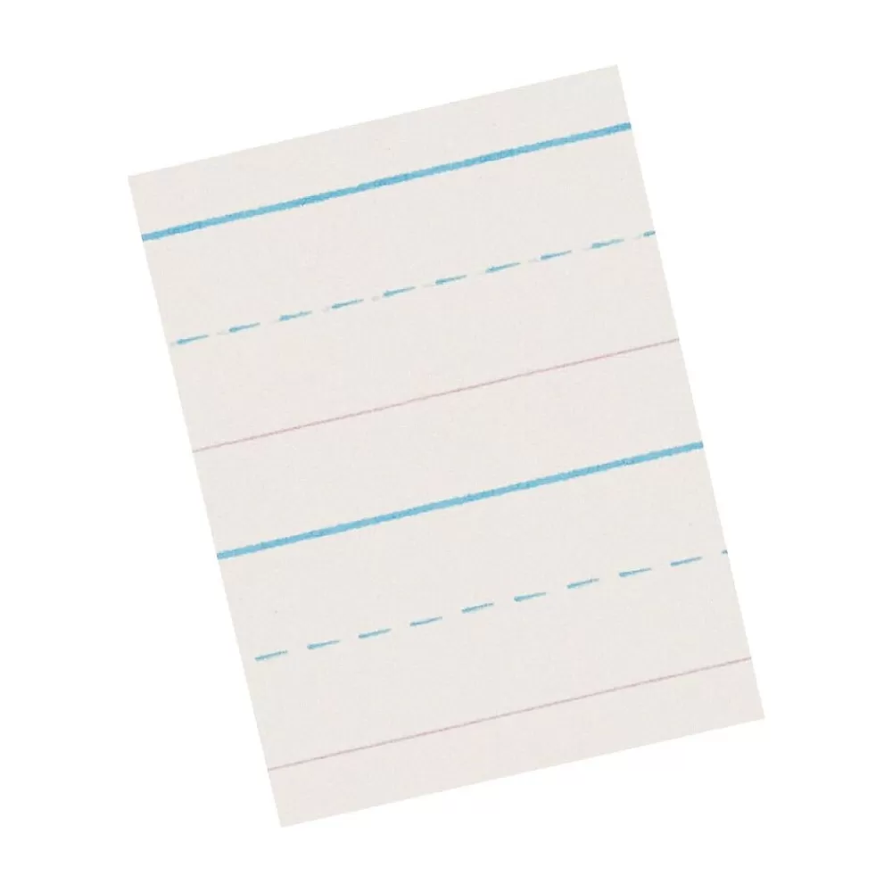 Pacon Newsprint Storybook 11" x 8-1/2", 5/8" Ruled Long Way, White, 500 Sheets/Pack (PAC2691) Discount