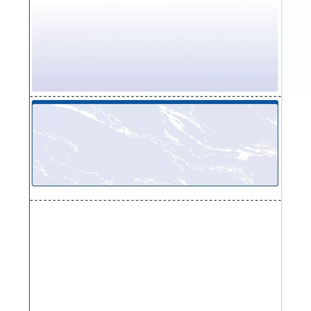 Paris DocuGard Standard 8.5" x 11" Business Security Check In Middle, 24 lbs., Blue, 500 Sheets/Ream, 2500/Carton (04509) New
