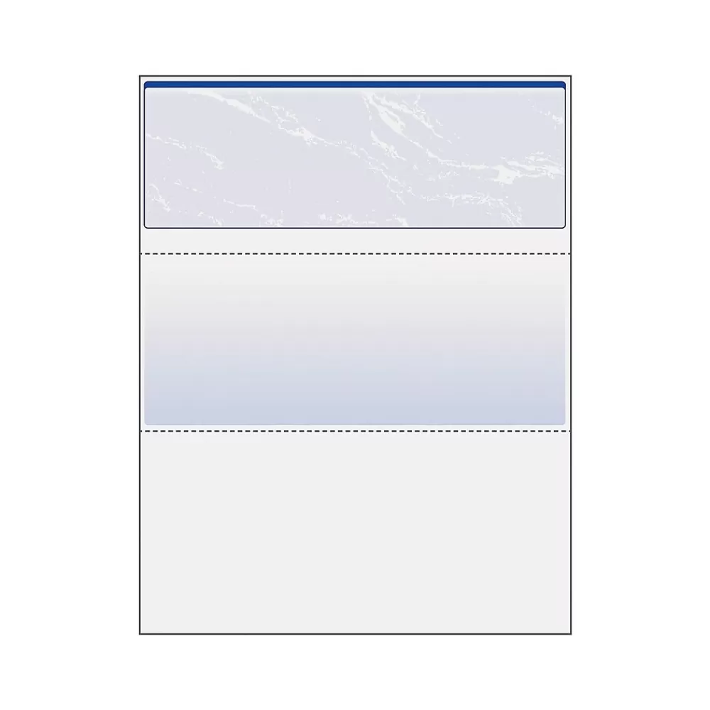 Paris DocuGard Standard 8.5" x 11" Business Security Check On Top, 24 lbs., Blue, 500 Sheets/Ream (PRB04501) Best Sale