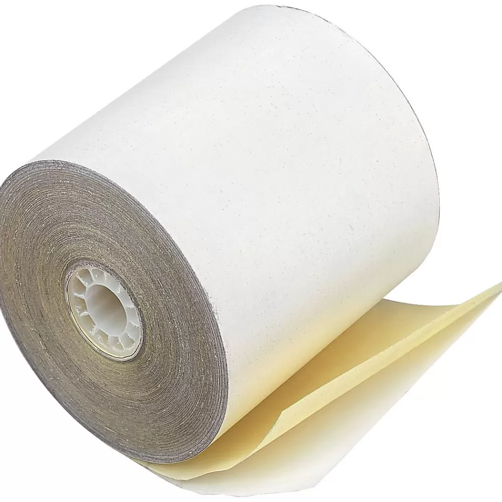 PM Company ® Impact Print Carbonless Teller Window/Financial Paper Roll, 3"(W) x 90'(L), 50/Ctn Online