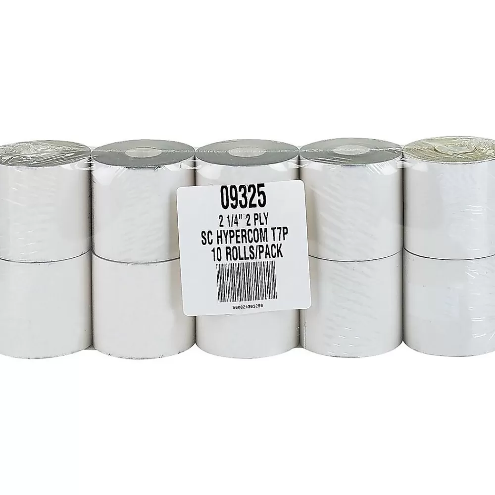 PM Company Carbonless Paper Rolls, 2-1/4" x 70', 10/Pack (09325) New