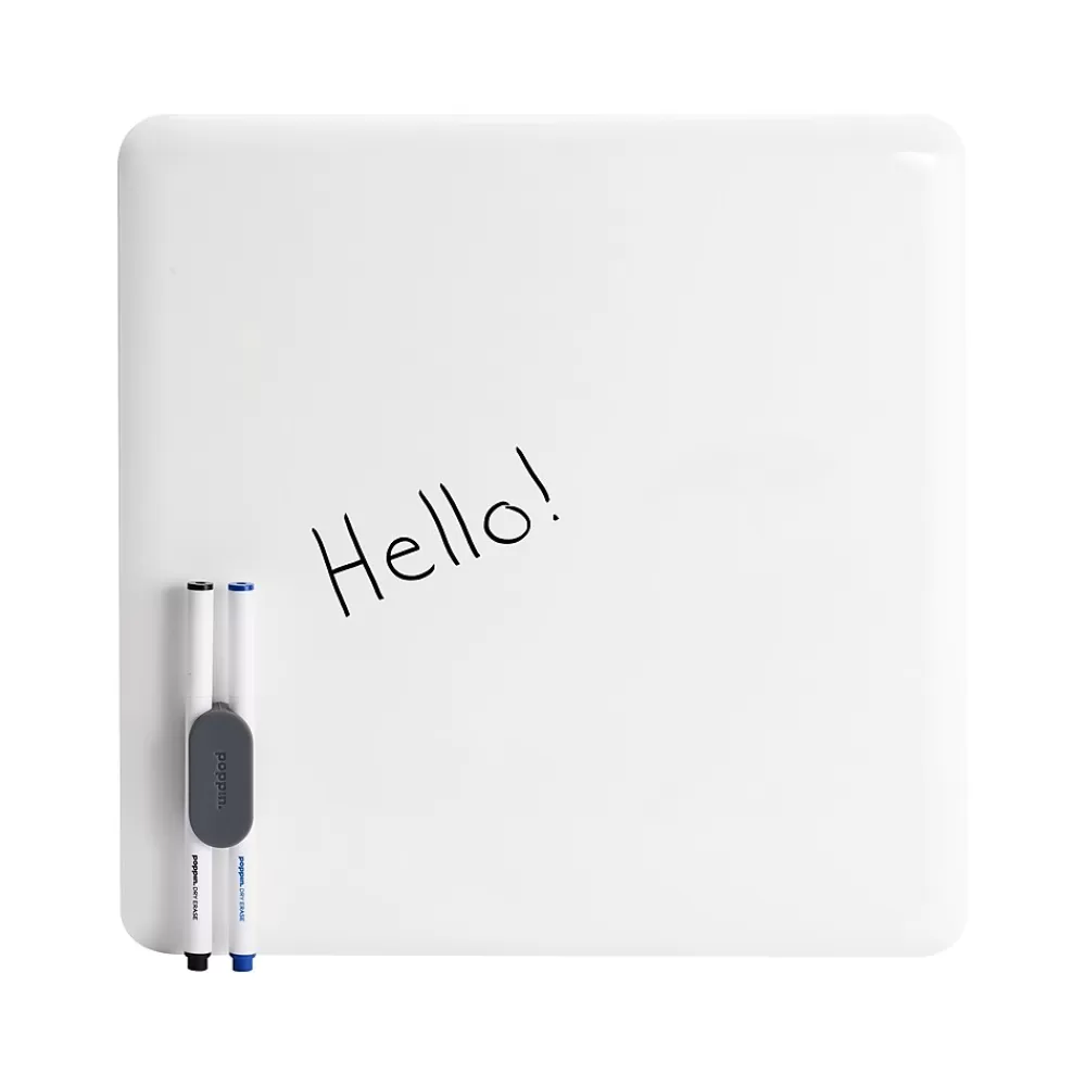 Poppin Steel Dry-Erase Whiteboard, 12.5" x 12.5" (105086) Shop