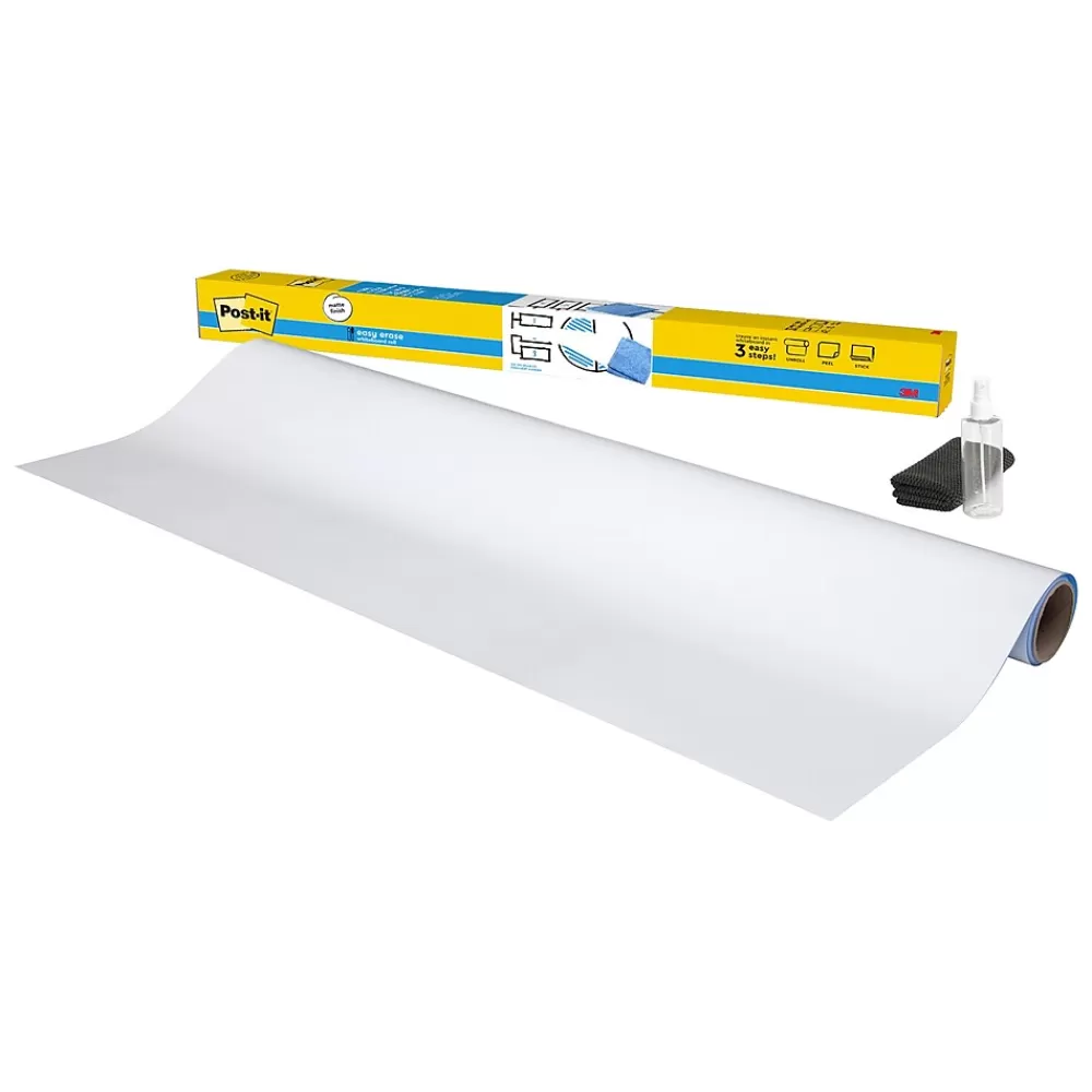 Post-it Easy Erase Plastic Adhesive Dry-Erase Whiteboard, 8' x 4' (FWS8X4) Hot