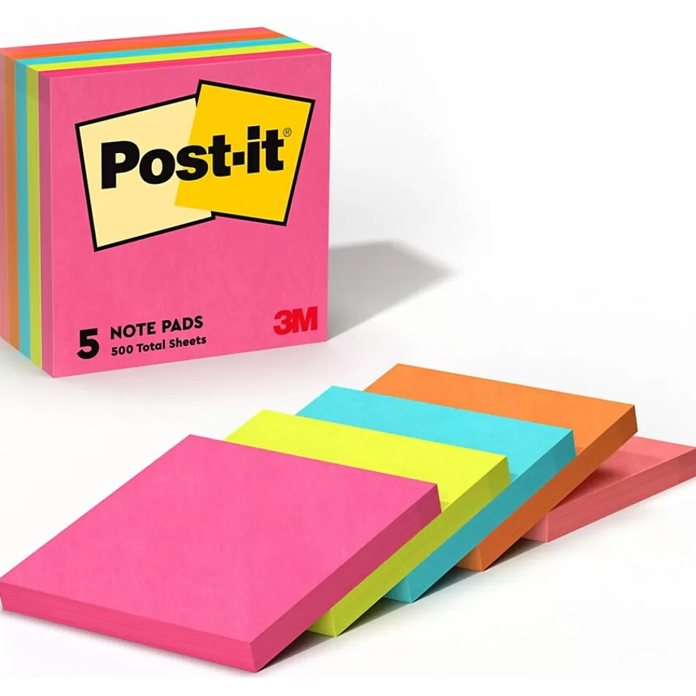 Post-it Notes, 3" x 3", Collection, 100 Sheet/Pad, 5 Pads/Pack (6545PK) Poptimistic Discount