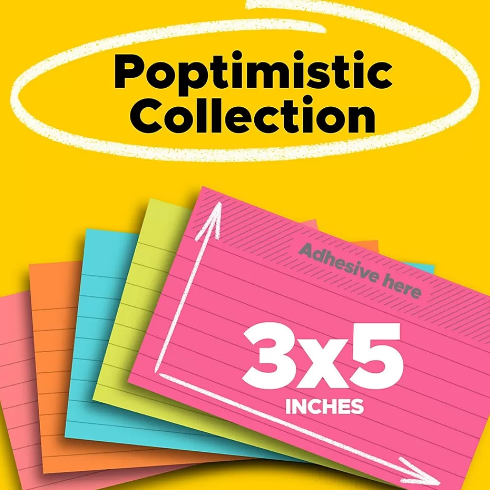 Post-it Notes, 3" x 5", Collection, 100 Sheet/Pad, 5 Pads/Pack (655-5PK) Poptimistic Flash Sale