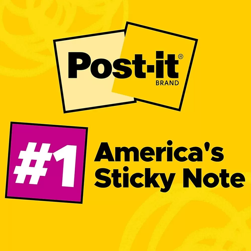 Post-it Notes, 4" x 6", Collection, Lined, 100 Sheet/Pad, 3 Pads/Pack (6603AN) Poptimistic Outlet