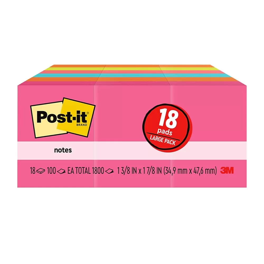 Post-it Notes Value Pack, 1 3/8" x 1 7/8", Poptimistic Collection, 18 Pads/Pack (653-18AU) Cheap