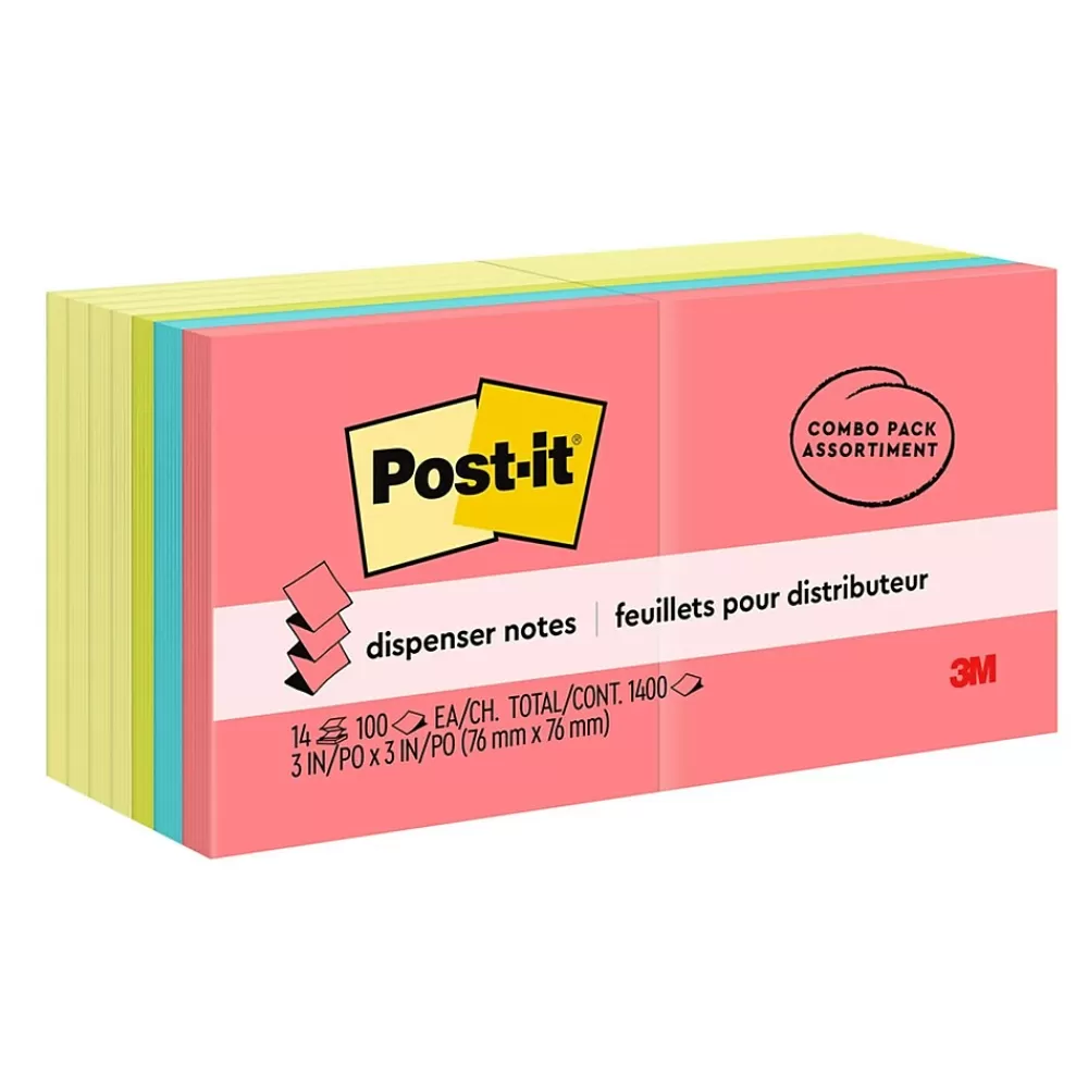 Post-it Pop-up Notes, 3" x 3", Poptimistic Collection, 100 Sheet/Pad, 14 Pads/Pack (R33014YWM) Cheap