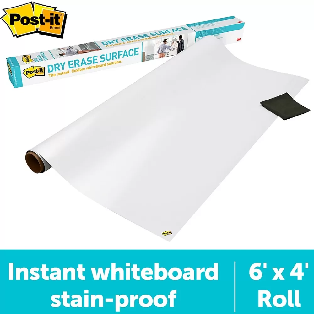 Post-it ® Super Sticky Dry Erase Surface, 4' x 6' (DEF6x4) Best Sale