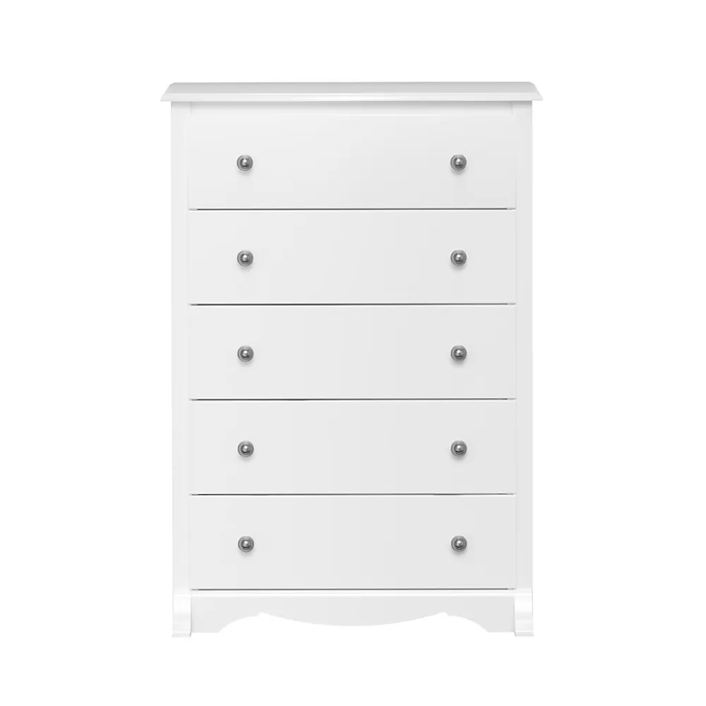 Prepac 44.75" Monterey 5 Drawer Chest, White (WDC-3345-K) Online