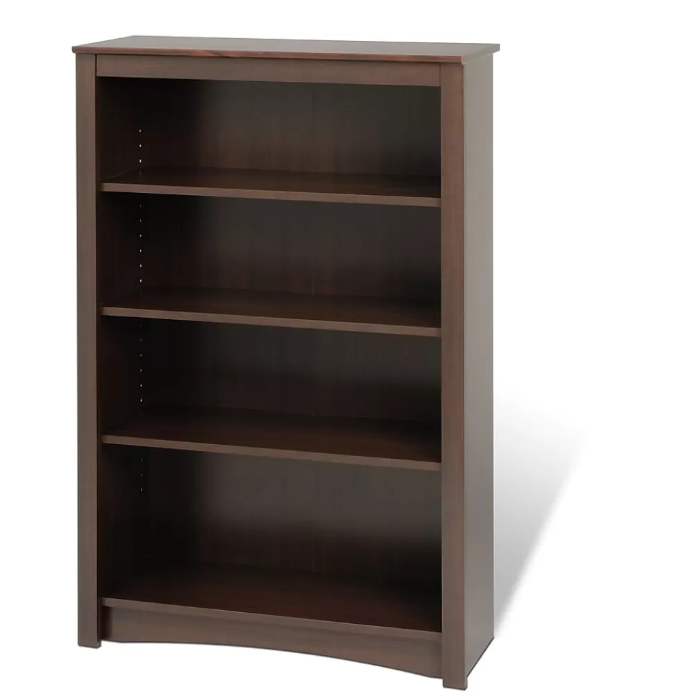 Prepac ™ 4 Shelf Bookcase, Espresso Best