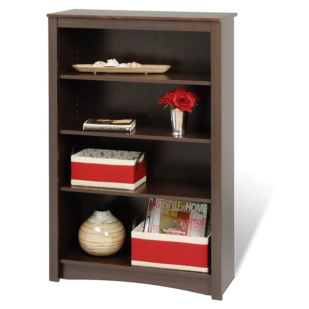 Prepac ™ 4 Shelf Bookcase, Espresso Best