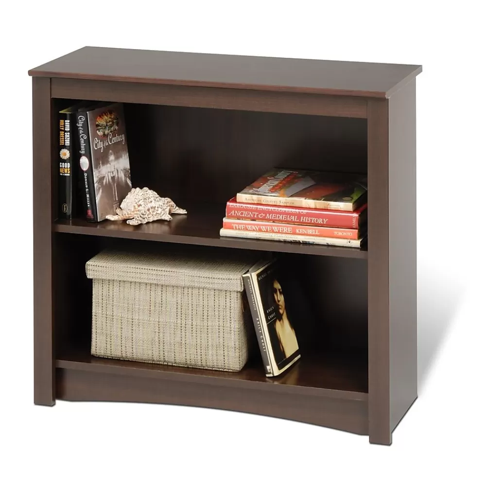 Prepac ™ 2 Shelf Bookcase, Espresso (EDL-3229) New