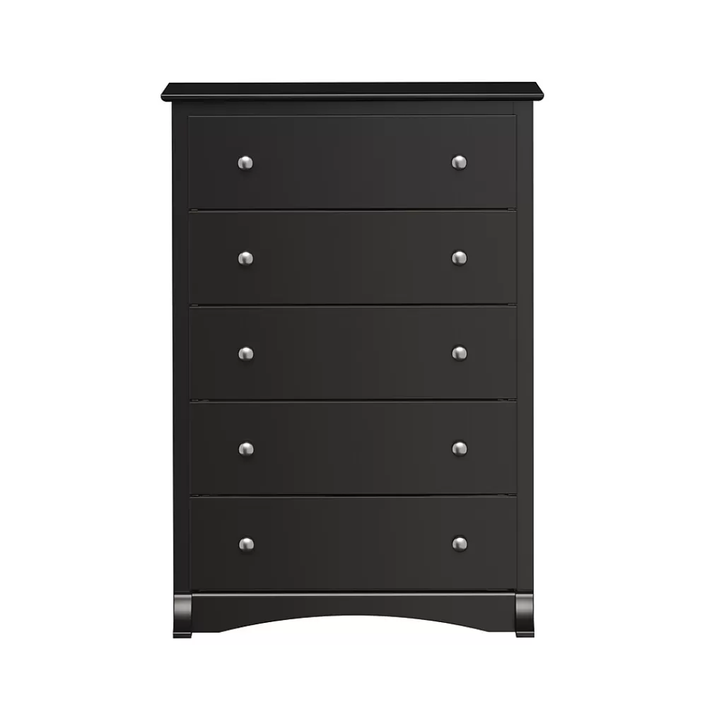 Prepac 44.75" Sonoma 5 Drawer Chest, Black (BDC-3345-K) Online