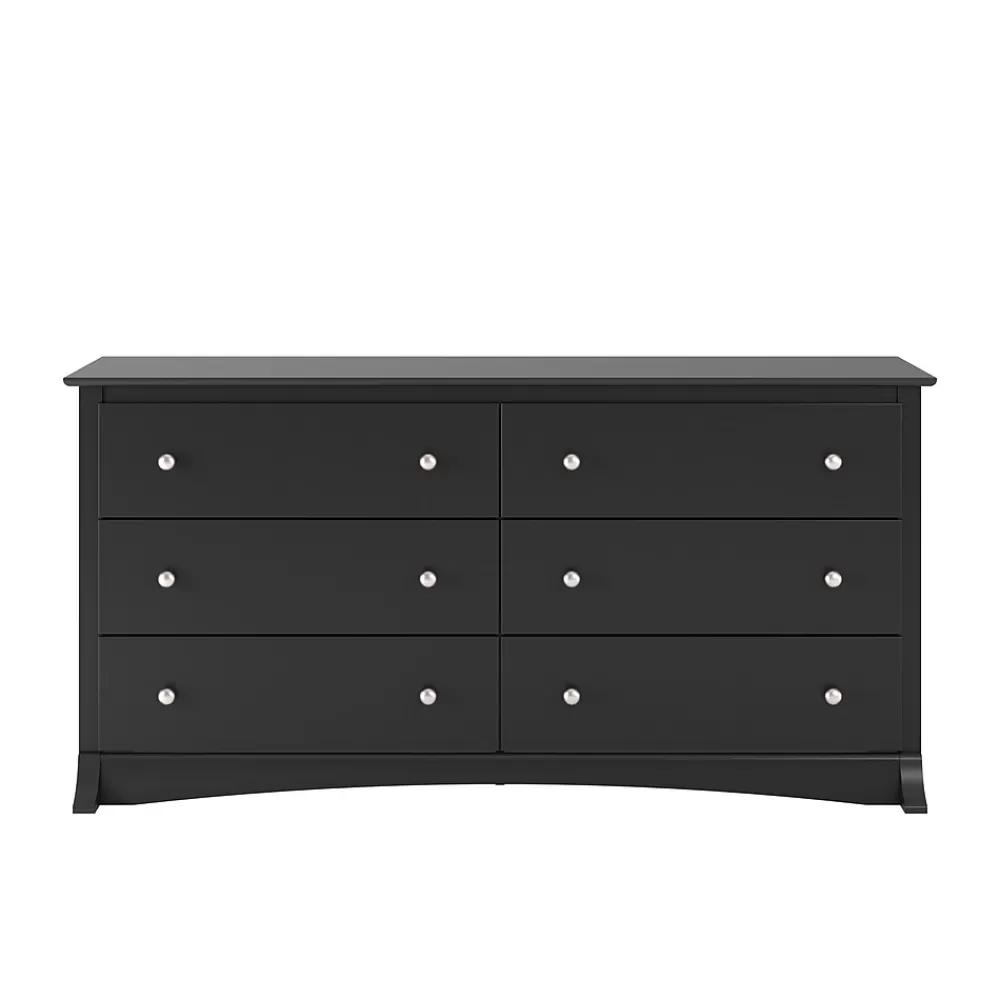 Prepac 29" Sonoma 6 Drawer Dresser, Black (BDC-6330-K) Fashion