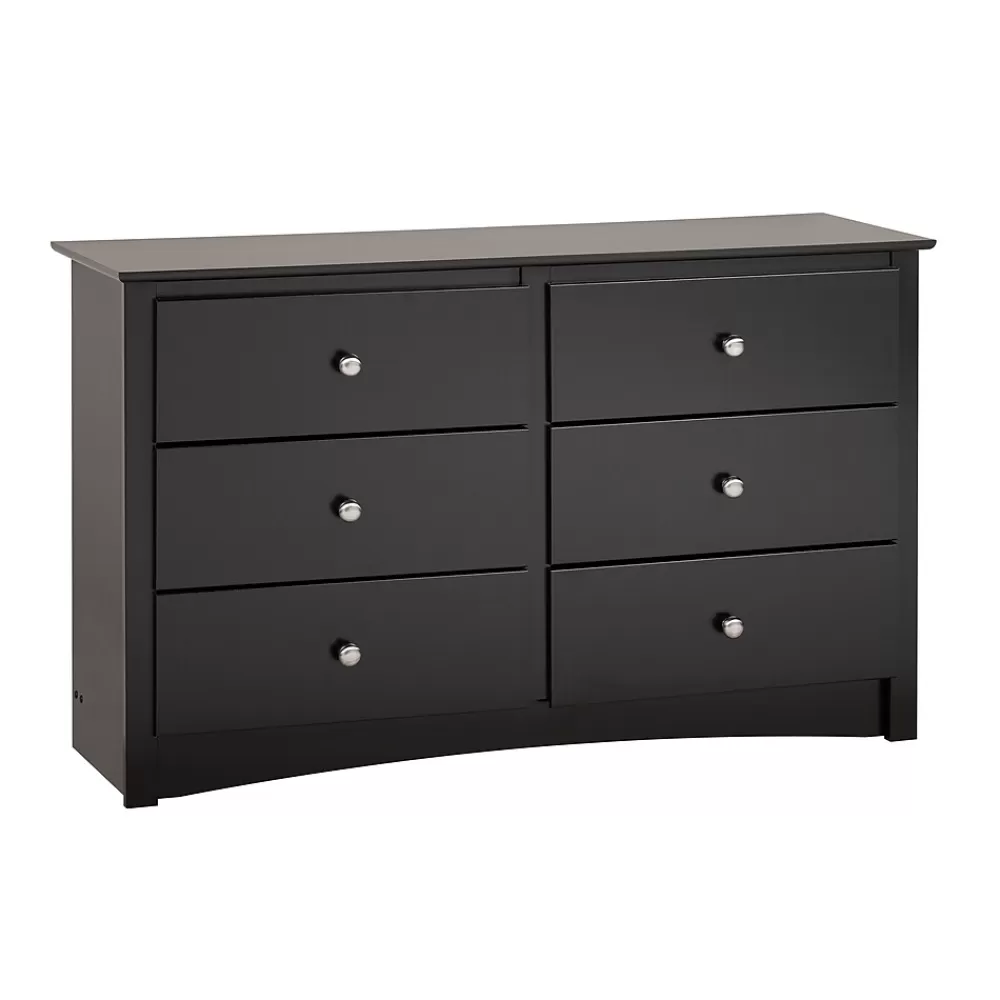 Prepac ™ Sonoma Composite Wood Children's 6 Drawer Dresser, Black New