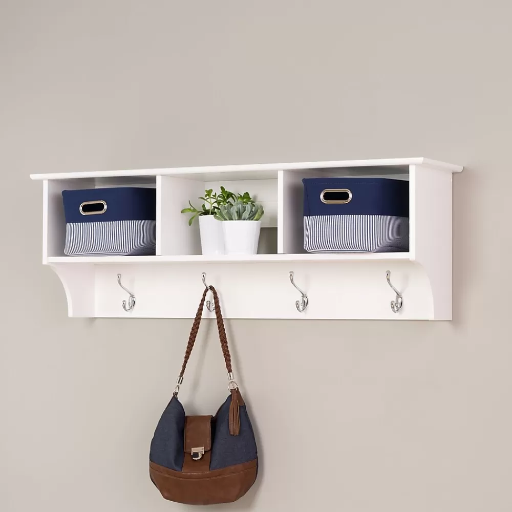 Prepac ™ Sonoma Entryway Cubbie Shelf, 48" x 11.5", White Clearance