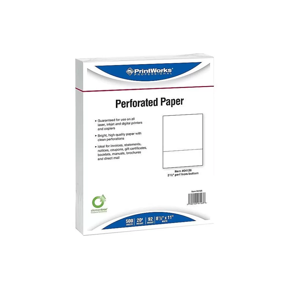 Printworks Professional 8.5" x 11" Multipurpose Paper, 20 lbs., 92 Brightness, 2500/Carton (04128) Store