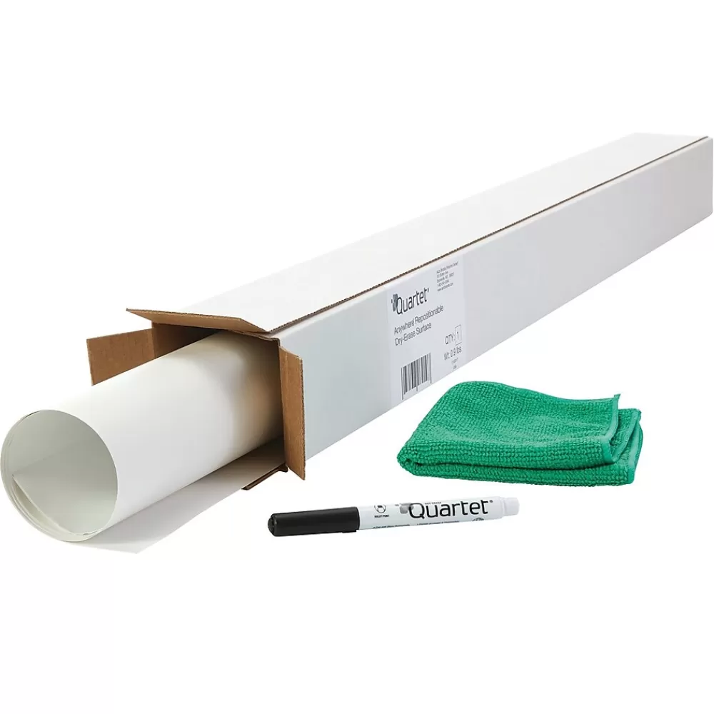 Quartet ® Anywhere™ Repositionable Dry-Erase Surface, Self-Adhesive Sheets, 3’ x 2’ (R85532) Store