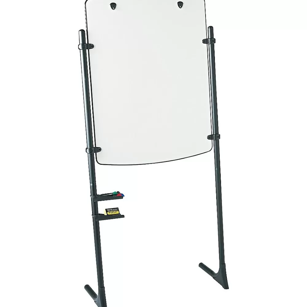 Quartet ® Silhouette® Total Erase® Easel, Whiteboard/Flipchart, Black Frame, 75"H Best Sale