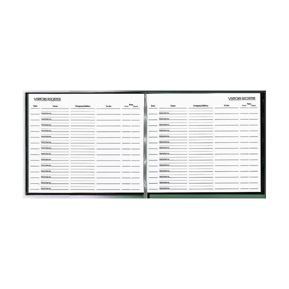 Rediform Visitor Book, 9.88" x 8.5", Black, 64 Sheets/Book (RED57802) Store