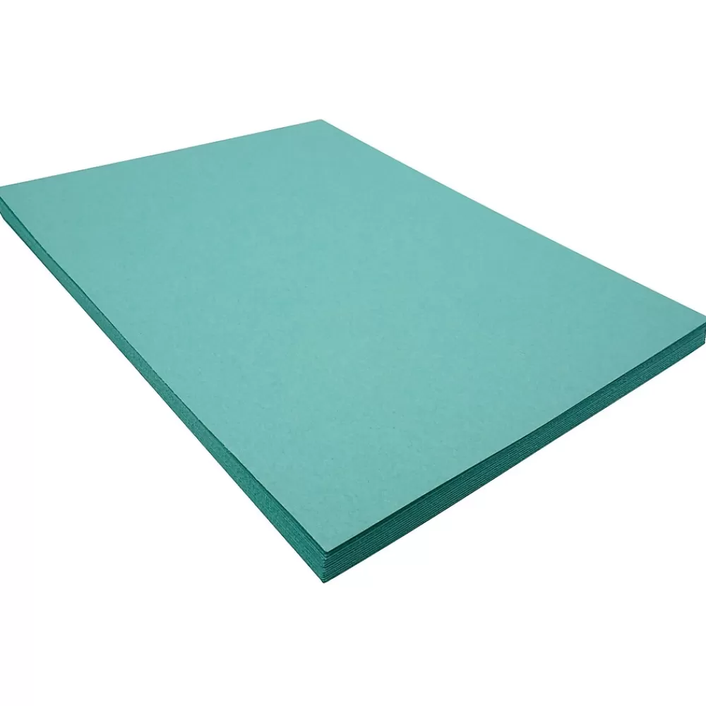 Riverside 3D 9" x 12" Construction Paper, Blue-Green, 50 Sheets (P103602) Cheap